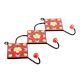 Red Yellow Floral Tiles Hook